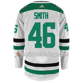 Dallas Stars GEMEL SMITH 46 Adidas Weiß Trikot Authentic - Herren